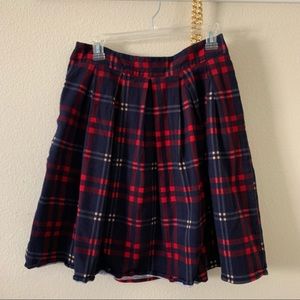 Primary Color Y2K Pleated Skirt